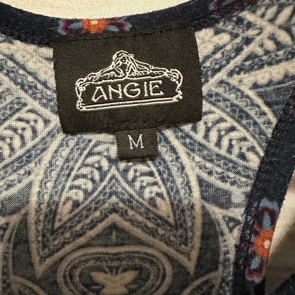 Angie Bohemian Print Summer Fit and Flare Tank Skater Lightweight Size Medium - Picture 3 of 6